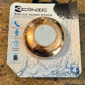 Wireless Shower speaker for smartphones and other Bluetooth media devices